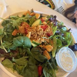 Salad with ranch dressing