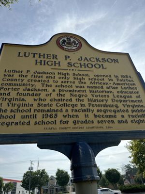 Luther P. Jackson High School Historic Marker