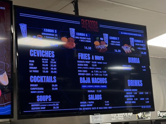 Menu photo 2 La Bufadora Baja Grill El Monte El Monte, CA