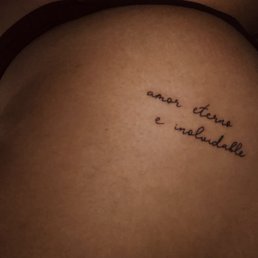 Walk-in tattoo by Skyler (font ready for him to print, stencil and go!)