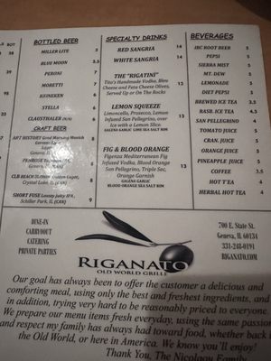 Menu photo 3 Riganato Old World Grille Geneva, IL