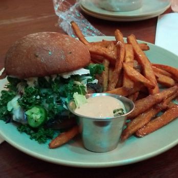 Tavern Hall - Black bean burger - New American Near Me - Bellevue, Washington