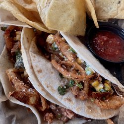 Dreloco Taco - Beef Brisket Taco & Pulled Pork Taco.