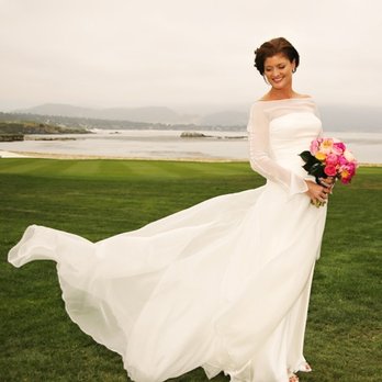 TGO Weddings - Waiting for her groom on the 18th Green at Pebble Beach - Event Photography Near Me - Carmel, California TGO Weddings - Waiting for her groom on the 18th Green at Pebble Beach - Event Photography Near Me - Carmel, California