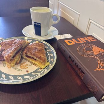 Harvest Artisan Cafe - Breakfast sandwich and matcha latte - Cafes Near Me - Huntersville, North Carolina