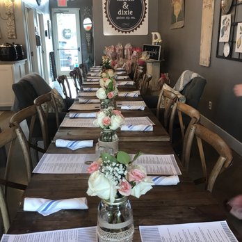 Mason & Dixie - Set for a bridal brunch - Southern Near Me - Grapevine, Texas