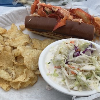 Sam's Chowder House - My entree lobster roll super yummy and there coleslaw was to die for. - Seafood Near Me - Half Moon Bay, California Sam's Chowder House - My entree lobster roll super yummy and there coleslaw was to die for. - Seafood Near Me - Half Moon Bay, California
