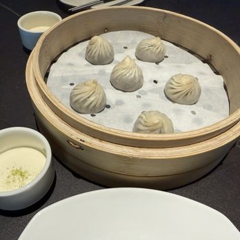 Din Tai Fung - Chocolate & Mochi Xiao Long Bao with Sea Cream - Dim Sum Near Me - Brea, California Din Tai Fung - Chocolate & Mochi Xiao Long Bao with Sea Cream - Dim Sum Near Me - Brea, California