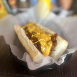 PJD's Beer & Wine Garden - Phenomenal hot dog!
