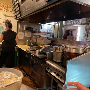 Market Grill - Small kitchen area - Seafood Near Me - Seattle, Washington