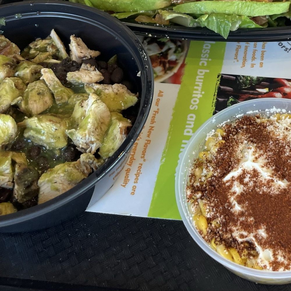 Baja Fresh - Bowl & disappointing Street Corn - Mexican Near Me - Fairfax, Virginia