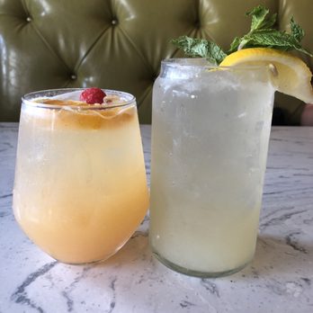 Great Maple - White peach sangria and spiked green tea. - New American Near Me - Newport Beach, California Great Maple - White peach sangria and spiked green tea. - New American Near Me - Newport Beach, California