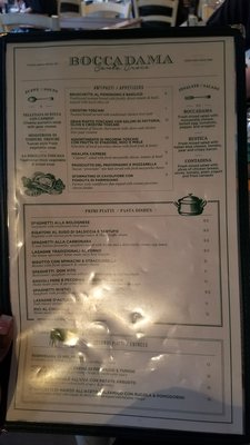 Menu photo 4 Boccadama Florence, FI