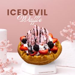 T zone Dessert - Icedevil waffle