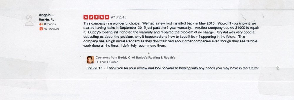 Slide of Buddy's Roofing & Repair