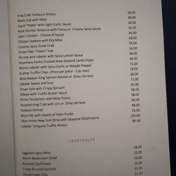 Nobu Malibu - Menu 02/17/25 - Sushi Bars Near Me - Malibu, California Nobu Malibu - Menu 02/17/25 - Sushi Bars Near Me - Malibu, California