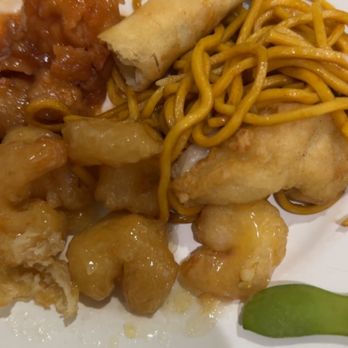 New Tin Tin Buffet - Coconut shrimp orange chicken normal chicken and a egg roll chow mien noodles - Chinese Near Me - Medford, Oregon New Tin Tin Buffet - Coconut shrimp orange chicken normal chicken and a egg roll chow mien noodles - Chinese Near Me - Medford, Oregon