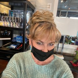 D. Alan's Color Splash - Love my color match to my messy bun! Call Chip today for your color he's amazing!