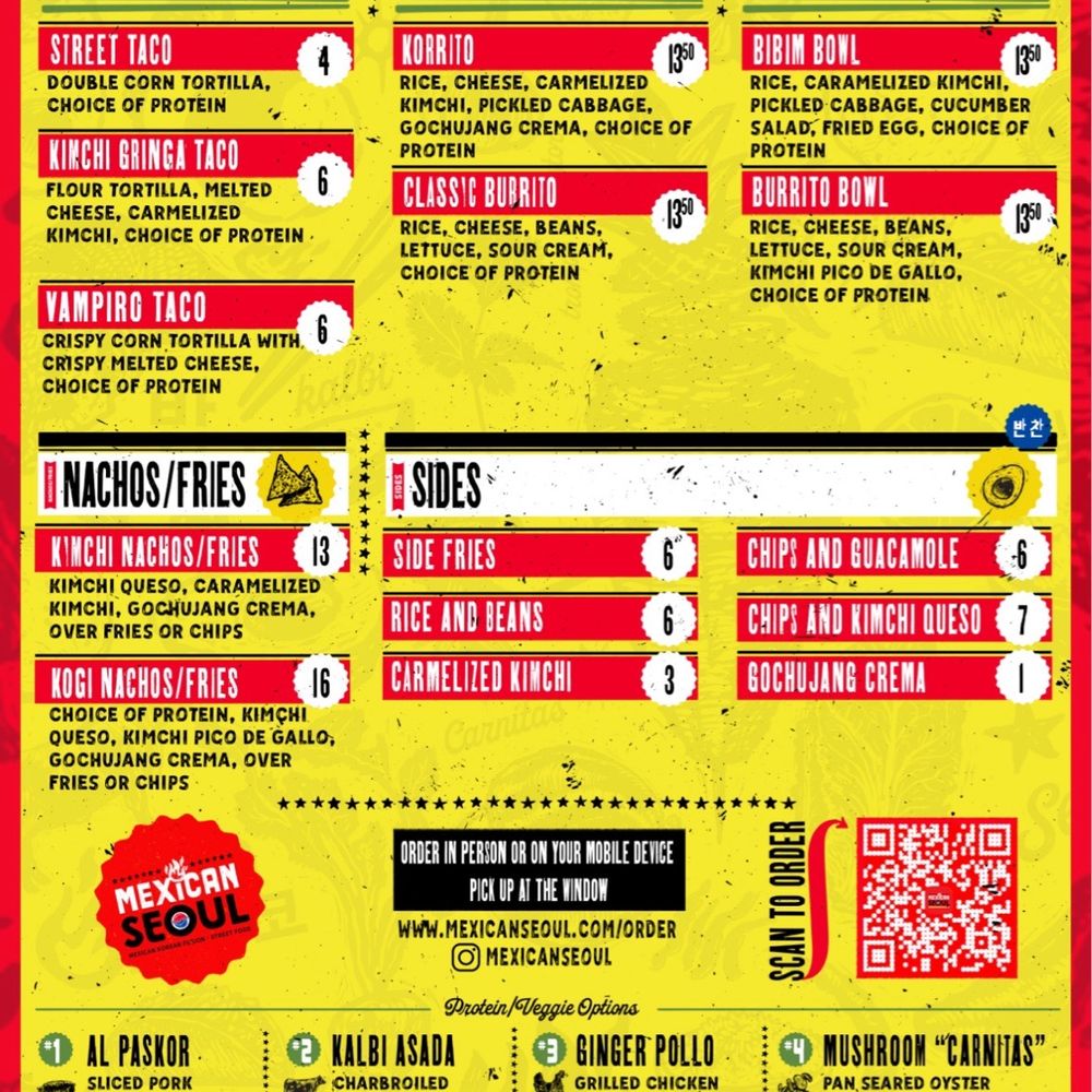 Mexican Seoul - full menu - Food Trucks Near Me - Seattle, Washington Mexican Seoul - full menu - Food Trucks Near Me - Seattle, Washington