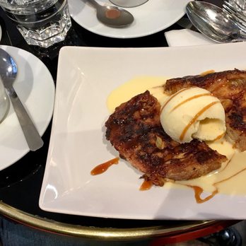 Le Comptoir des Archives - Pain Perdu with crème anglaise 7€ and Café crème - Brasseries Near Me - Paris, 75
