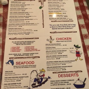 Hungry Farmer Steak House - Menu - Steakhouses Near Me - San Antonio, Texas