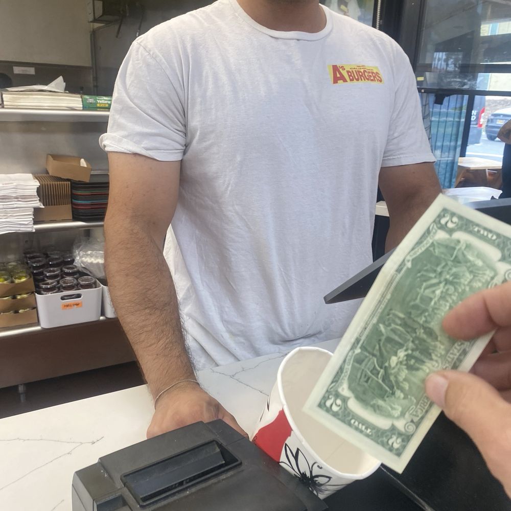 A's Burgers - Lucky two dollar bill - Burgers Near Me - Dana Point, California A's Burgers - Lucky two dollar bill - Burgers Near Me - Dana Point, California