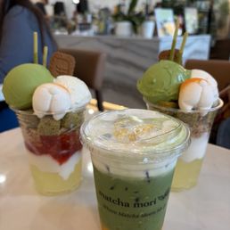 Fresh Mango Matcha Latte