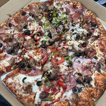 Billy Q's - Large works pizza - Pizza Near Me - Palm Desert, California