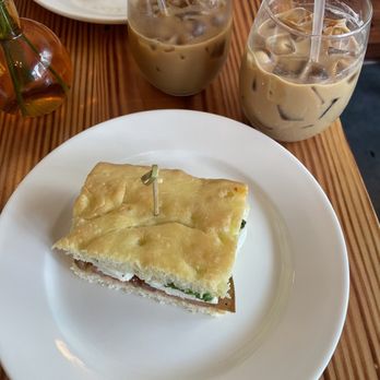 da Adriano - Caprese focaccia (sandwich in the picture is split in half) - Salad Near Me - New York, New York