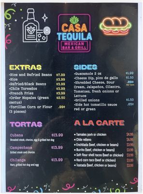 Menu photo 4 Casa Tequila Boyne City, MI