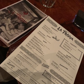 Cafe La Trova - Menu - Cocktail Bars Near Me - Miami, Florida