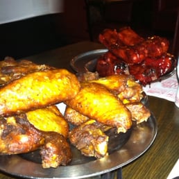 wings and spare ribs. YES they really are that color.