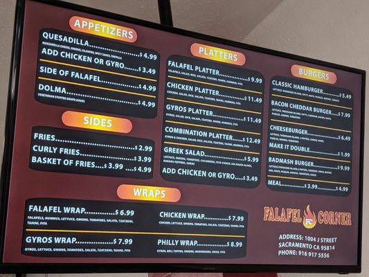 Menu photo 7 Falafel Corner Sacramento, CA Menu photo 7 Falafel Corner Sacramento, CA