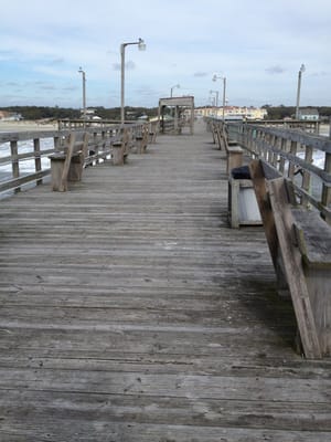 Oak Island Pier by null