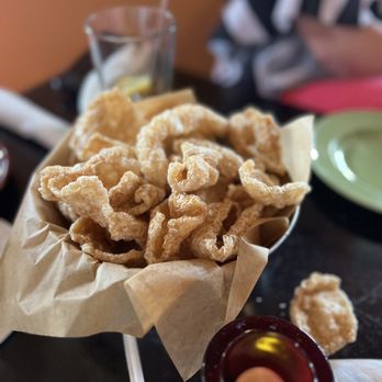 Sweet Potatoes - Freshly Fried Pork Rind Basket - Southern Near Me - Winston-Salem, North Carolina Sweet Potatoes - Freshly Fried Pork Rind Basket - Southern Near Me - Winston-Salem, North Carolina