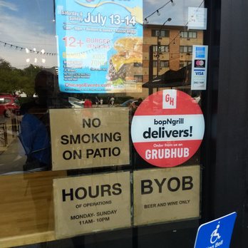 Bop N Grill - Oh BYOB? I'll BRB to have my next meal here! - Burgers Near Me - Chicago, Illinois