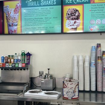 Six Flags Magic Mountain - THRIFTY'S ice cream for the win!! Plaza I've Cream is thirty yards from the front gate. - Amusement Parks Near Me - Valencia, California Six Flags Magic Mountain - THRIFTY'S ice cream for the win!! Plaza I've Cream is thirty yards from the front gate. - Amusement Parks Near Me - Valencia, California