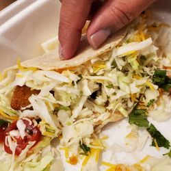 Knock Kneed Lobster - There were 3, now there's just one fish Taco