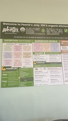 Menu photo 1 Westy's Organic Kitchen & Juice Peoria, AZ Menu photo 1 Westy's Organic Kitchen & Juice Peoria, AZ
