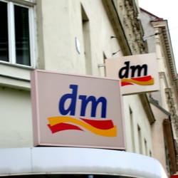 dm-drogerie markt - store sign at Landstrasse 61