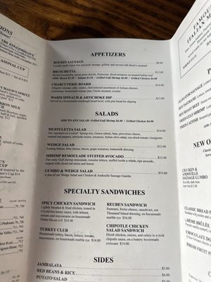 Menu photo 2 Napoleon House New Orleans, LA Menu photo 2 Napoleon House New Orleans, LA