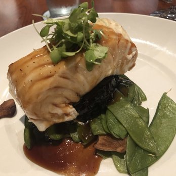 Seasons 52 - Asian - Glazed Chilean Sea Bass on black rice and pea pods.... delicious! - New American Near Me - Mclean, Virginia Seasons 52 - Asian - Glazed Chilean Sea Bass on black rice and pea pods.... delicious! - New American Near Me - Mclean, Virginia