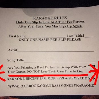 Cafe Brass Monkey - Rules the KJ doesn't even follow! - Karaoke Near Me - Los Angeles, California