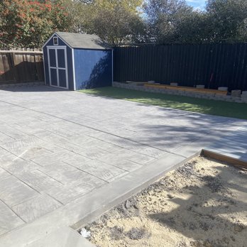 SL Concrete and Landscape - Stamped concrete and artificial grass - Masonry/Concrete Near Me