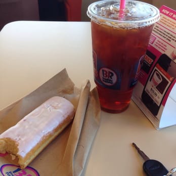 Dunkin' - Vanilla long john and iced tea! - Donuts Near Me - Highland Park, Illinois Dunkin' - Vanilla long john and iced tea! - Donuts Near Me - Highland Park, Illinois