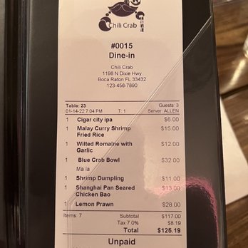 Chili Crab - Seafood Near Me - Boca Raton, Florida