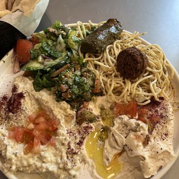 Kabab City - Vegetarian Plate - Mediterranean Near Me - Fresno, California