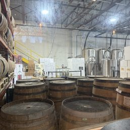Barrels for aging and washing. Barrels for aging and washing.