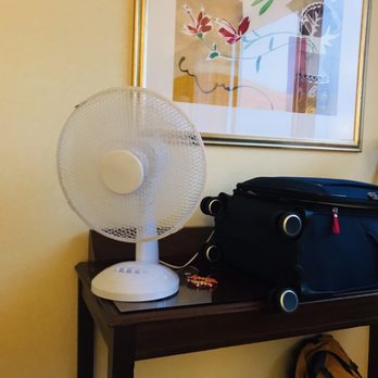 Glasgow Marriott Hotel - Table fan they've provided due to the AC not working - Hotels Near Me - Glasgow, GLG
