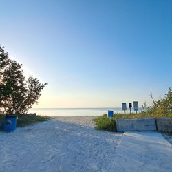 Coco Plum Beach - The actual beach view from Coco Plum Beach entrance
